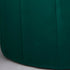 Native Home Lifestyle Round Deep Green Plush Stool